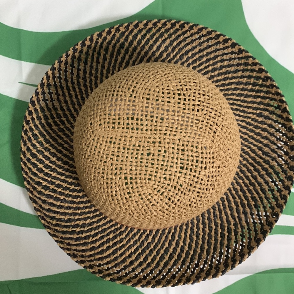 Prada Tan and Black Straw Hat - Picture 4 of 7
